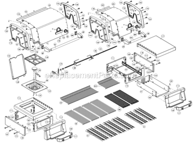 Page A Diagram and Parts List for 9576-44  Broil King Grill